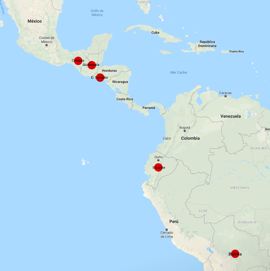 mapa cooperación internacional